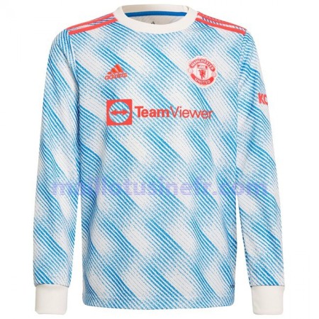 Maillot de Foot Manchester United Extérieur 2021-22 Manches Longues